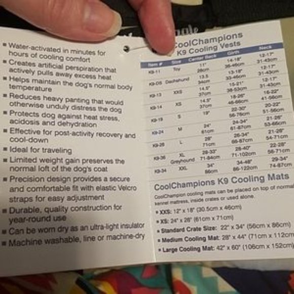 Silver Eagle Outfitters K9 Cooling Vest New Small - Picture 2 of 3